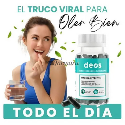 DEOS-DESODORANTE INTERNO/SUPLEMENTO NATURAL ANTI-OLORES
